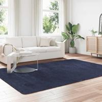 Hoogpolig vloerkleed NAVARRA 200x290 cm polyester marineblauw - thumbnail
