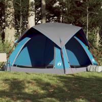 VidaXL Tent 4-persoons waterdicht blauw - thumbnail