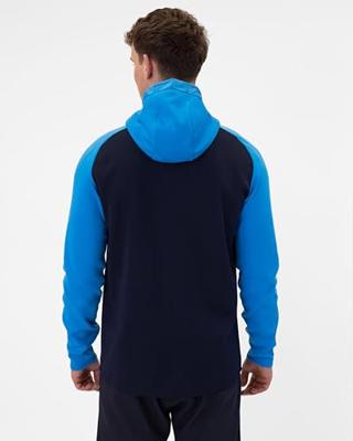 JAKO 6824 Jas Met Kap Iconic - Marine Jako-Blauw/Fluogeel - XL