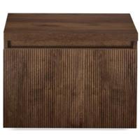 Frozen 3D Badmeubelset 60 cm - Greeplijst in Kleur - Inclusief Wastafelbovenblad Dark Oak - thumbnail