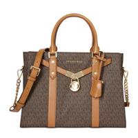 Michael Kors NOUVEAU HAMILTON leren handtas bruin - thumbnail