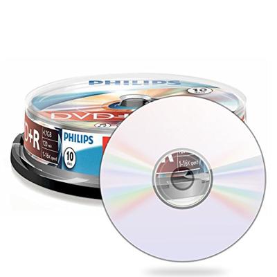 Philips DVD+R blanco's (4,7 GB data/120 minuten video, 16x high-speed opname, 10 spindel)