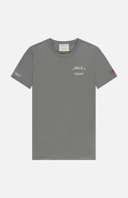 In Gold We Trust KIDS The Pusha T-Shirt Grijs - Maat 92 - Kleur: Grijs | Soccerfanshop