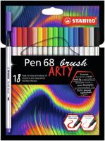 Brushstift stabilo pen 68/18 arty 18st assorti | 6 stuks - thumbnail