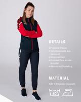 JAKO 6822D Jas Met Kap Performance Dames - Marine/Rood - 44 - thumbnail