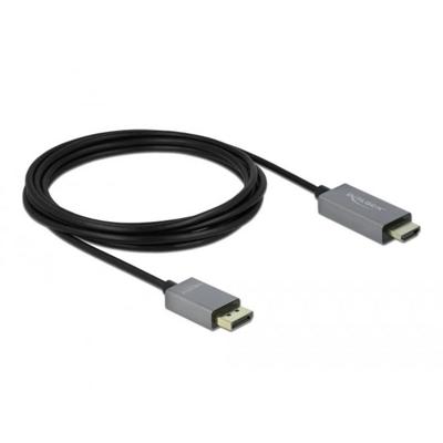 Delock 85930 Actieve DisplayPort 1.4 naar HDMI-kabel 4K 60 Hz (HDR) 3 m