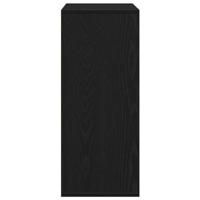 Boekenkast 60x30x71,5 cm bewerkt hout zwart - thumbnail