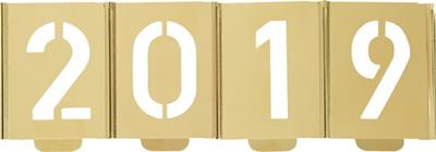 Kukko Schrijfsjablonen-set | cijfers 0-9 | letterhoogte 200 mm | speciaal plaatstaal | 1 stuk - 327-200-Z 327-200-Z