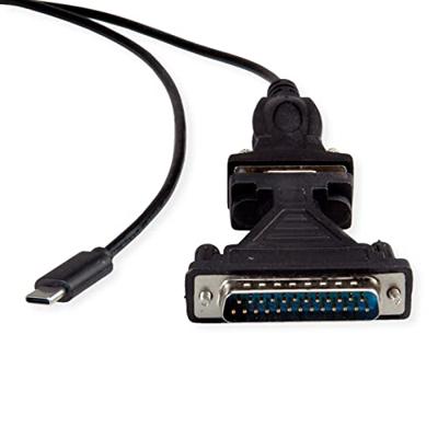 VALUE USB - Seriële Converter kabel, type C - RS232 , zwart, 1,8 m