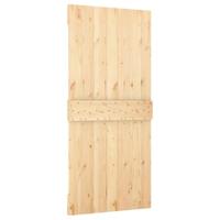 Schuifdeur met beslag 95x210 cm massief grenenhout - thumbnail