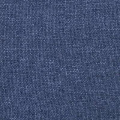 Hoofdbord met randen 163x16x78/88 cm stof blauw - thumbnail
