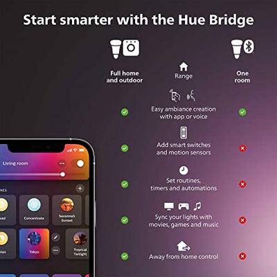 Philips Hue LED-schijnwerper voor buiten 871951438276300 Hue White Welcome Flutlicht schwarz 2300lm LED vast ingebouwd 20.5 W Warmwit - thumbnail