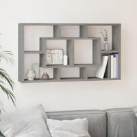 Wandschap 8 vakken betongrijs - thumbnail