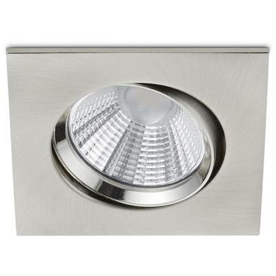LED Inbouwspot Vierkant 5W Dimbaar Warm Wit 3000K Mat Nikkel