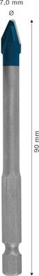 Bosch Accessories EXPERT HEX-9 HardCeramic 2608900591 Tegelboor 1 stuks 7 mm Gezamenlijke lengte 90 mm Zeskant schacht 1 stuk(s) Bosch Accessories EXPERT HEX-9 HardCeramic 2608900591 Tegelboor 1 stuks 7 mm Gezamenlijke lengte 90 mm Zeskant schacht 1 stuk(s)
