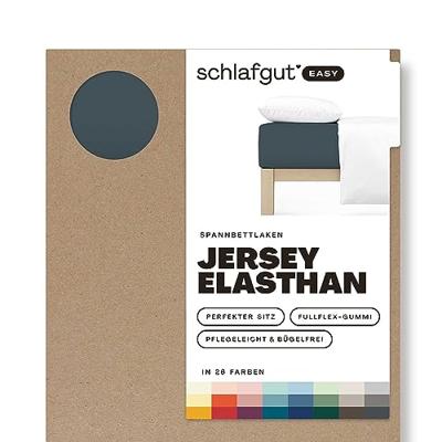 Schlafgut Schlafgut EASY Jersey Elasthan Hoeslaken M - 120x200 - 130x220 556 Grey Deep