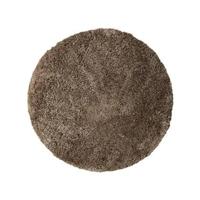 PTMD Jups Brown fabric handwoven carpet round S - thumbnail