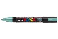 Uni-Posca Posca marker, afm pc-5m, lijndikte 2,5 mm, medium, groen metallic, 1 stuk - thumbnail