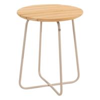 Verdi bijzettafel teak 45 cm. Ø (H 55) latte - thumbnail