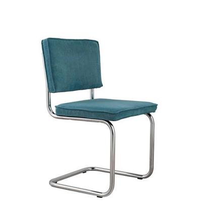 Zuiver Eetkamerstoel 'Ridge' Rib, kleur Blauw