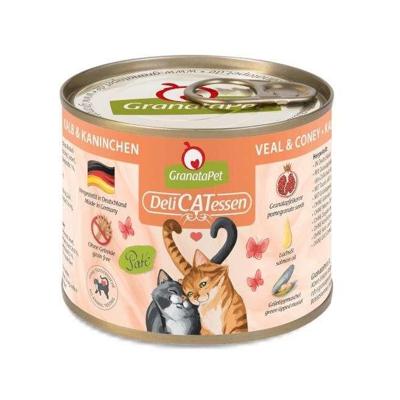 GRANATAPET DeliCATessen Veal and coney - nat kattenvoer - 200g