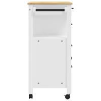 Keukentrolley MONZA 84x40x90 cm massief grenenhout - thumbnail