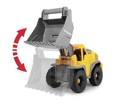 Dickie mack/volvo transporter met werkvoertuigen - thumbnail