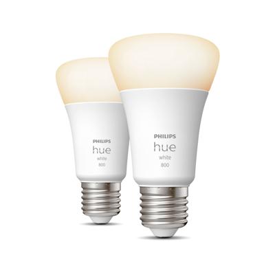 Philips Hue A60 E27 2-pack ZACHTWIT LICHT