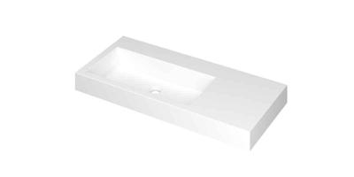Wastafel INK Momento 1000x450x90 mm Mat wit 3421335 Wastafel INK Momento 1000x450x90 mm Mat wit 3421335