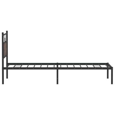 Bedframe zonder matras bewerkt hout bruin eikenkleur 100x190 cm