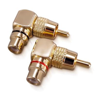 Sinuslive CWS Cinch-hoekadapter [1x Cinch-stekker - 1x Cinch-koppeling]