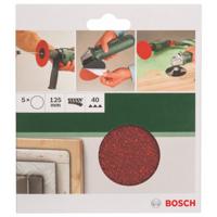 Bosch Accessoires Schuursch Ø125mm | G40 | RW | Ongeperf | Velc | 5 stuks - 2609256B42 - thumbnail