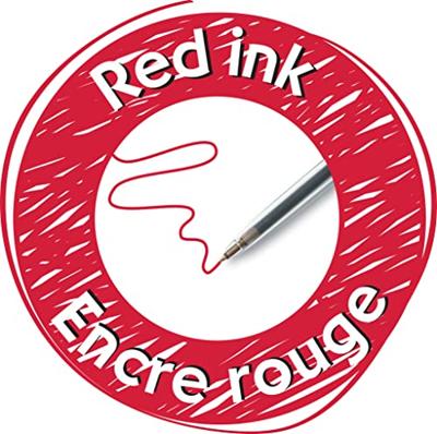 Bic balpen M10 Clic op blister, medium punt, rood