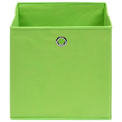 VidaXL Opbergboxen 10 st 32x32x32 cm stof groen