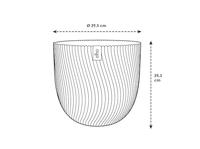 elho bloempot sereh rond d30 h25cm Antraciet - thumbnail