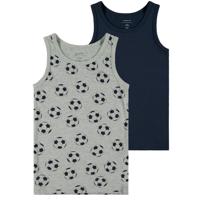 Name-it 2-Pack jongens hemden - Voetbal - Katoenen kinder onderhemd - 116 - Top - Singlet - 116 - thumbnail