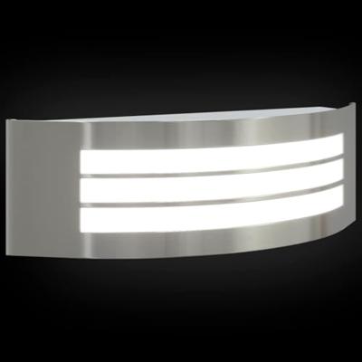 VidaXL Buiten wandlamp 2 pcs zilver 32 x 10 x 10 cm