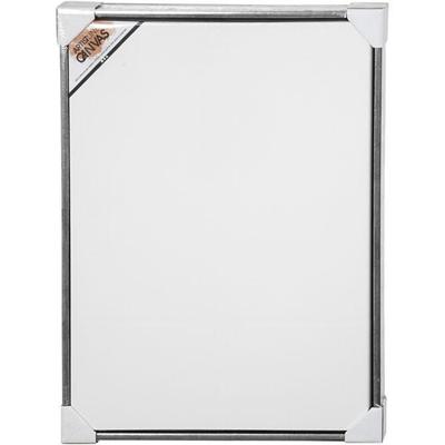 Creativ Company Canvas met lijst, afm 60x80 cm, 360 gr, antiek zilver, wit, 1 stuk - thumbnail