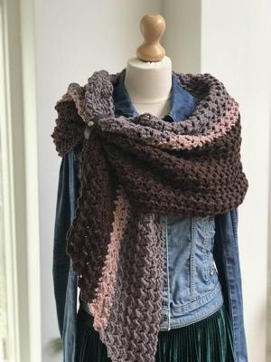 Haakpakket driekleuren Wintersjaal