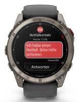 Garmin fēnix 8 Pro 3,56 cm (1.4") AMOLED 51 mm Digitaal 454 x 454 Pixels Touchscreen Grafiet, Titanium Wifi GPS - thumbnail