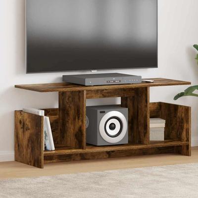 TV-standaard Gerookt eiken 102 x 35 x 45 cm Bewerkt hout