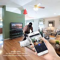 Woox HD 1080P bewakingscamera binnen gratis cloud-service draadloze WLAN IP camera IR bericht tweeweg audio met bewegingsmelder babyphone, huisdier - thumbnail
