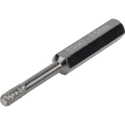 Wolfcraft Droogboor | Met diamant bestrooid | Zeskantschacht | Ø5mm | 1 stuk - 5990000 Wolfcraft Droogboor | Met diamant bestrooid | Zeskantschacht | Ø5mm | 1 stuk - 5990000