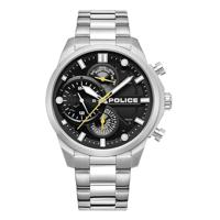 Police PEWGK0039204 Zwart Zilverkleurig Heren horloge - thumbnail