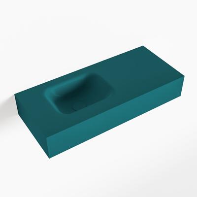 MONDIAZ LEX Smag vrijhangende solid surface wastafel 70cm. Positie wasbak links MONDIAZ LEX Smag vrijhangende solid surface wastafel 70cm. Positie wasbak links