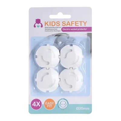 Overige Merken Stopcontactbeschermer 4 stuks wit