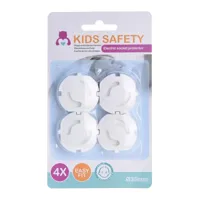 Overige Merken Stopcontactbeschermer 4 stuks wit - thumbnail