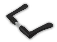 AMI Deurkruk vlinder 336 - alu/zwart - thumbnail