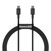 Baseus Superior USB-kabel USB 2.0 1 m USB C Zwart - thumbnail