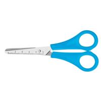 Lichtblauwe kinderschaar Westcott 13 cm ronde punt - thumbnail